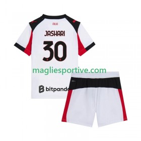 Completo Calcio AC Milan Ardon Jashari 30 Bambino Divisa Trasferta 2025-2026